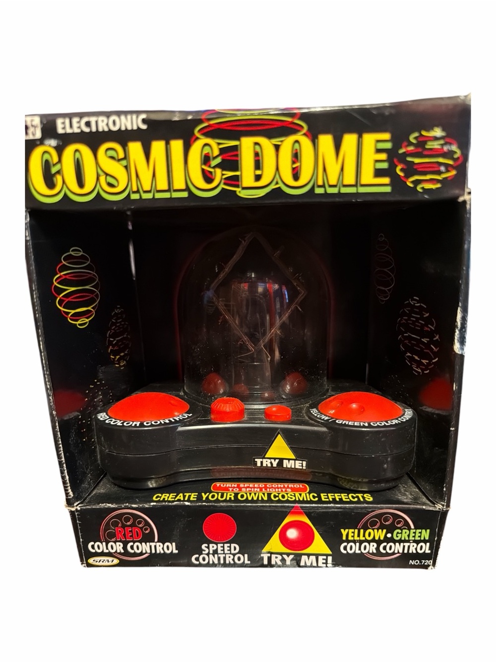 VTG 1996 SRM The Amazing Cosmic Dome Electronic Light Show Toy NIB Working
